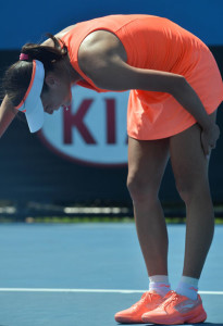 Peng Shuai vomiting at the Australian Open