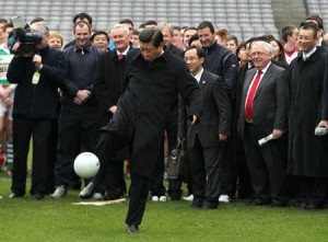 Xi Jinping at Croke Park in Feb 2012