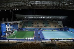 Green diving pool Rio