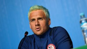 Ryan Lochte green hair Olympics