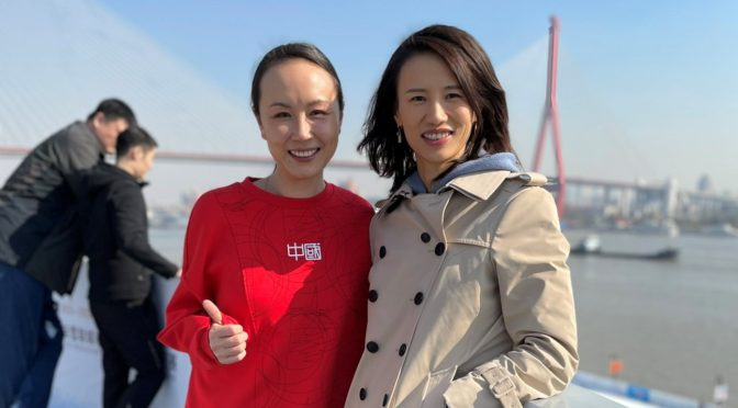 Olympic Sailing Star Meets Peng Shuai in Shanghai